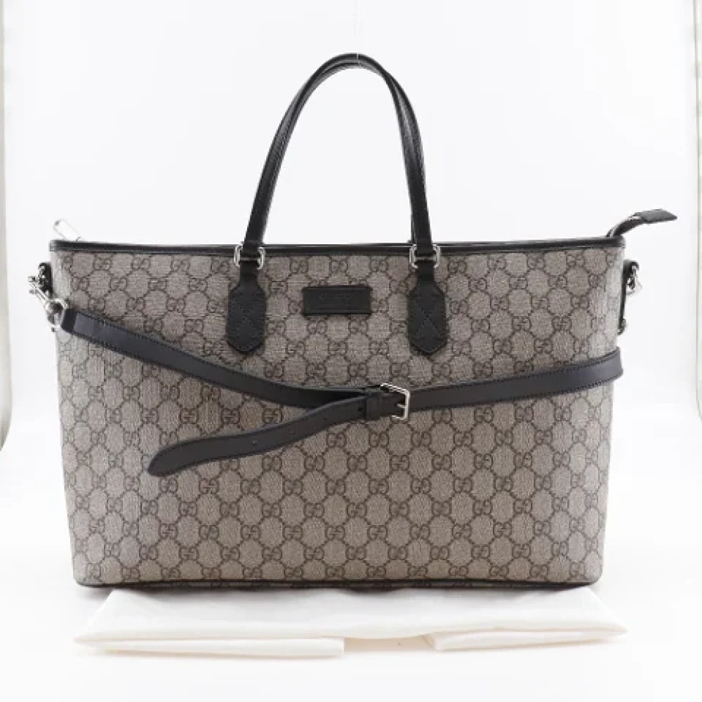 Gucci Vintage Pre-owned Canvas shoulder-bags Beige Dames