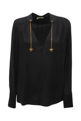 P4029 Blusa WO V-Neck Viscose Shirt