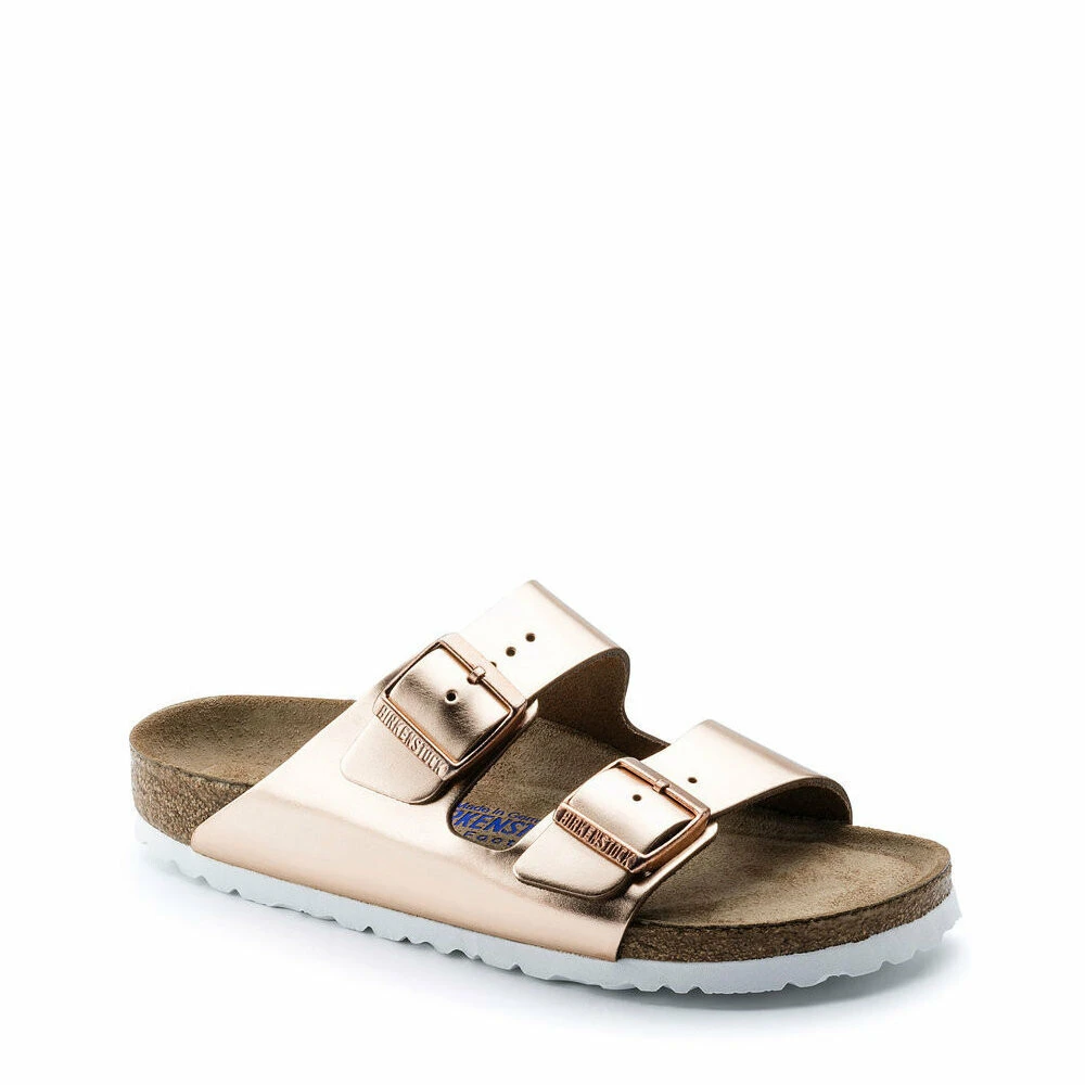 Birkenstock Women's Pink Sliders, 5 Uk, Sandals Arizona Soft Footbed Narrow