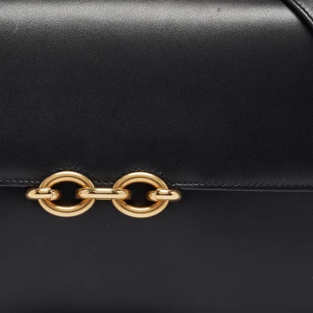 Yves Saint Laurent Vintage Pre-owned Leather shoulder-bags Black Dames