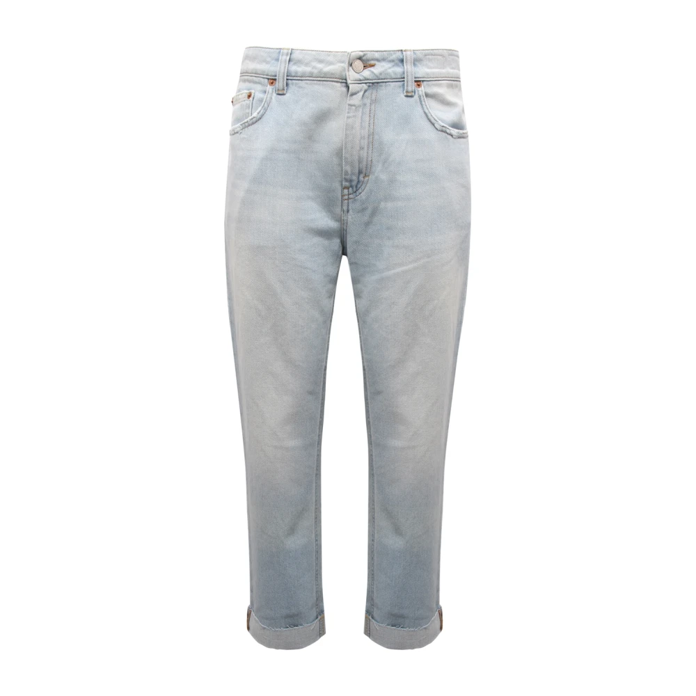 Department Five Blue Slim Fit Jeans, Female, W26, High-Waist Denim Trousers, Made In Italy