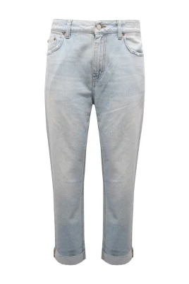 Högmidjade denimbyxor, Made in Italy
