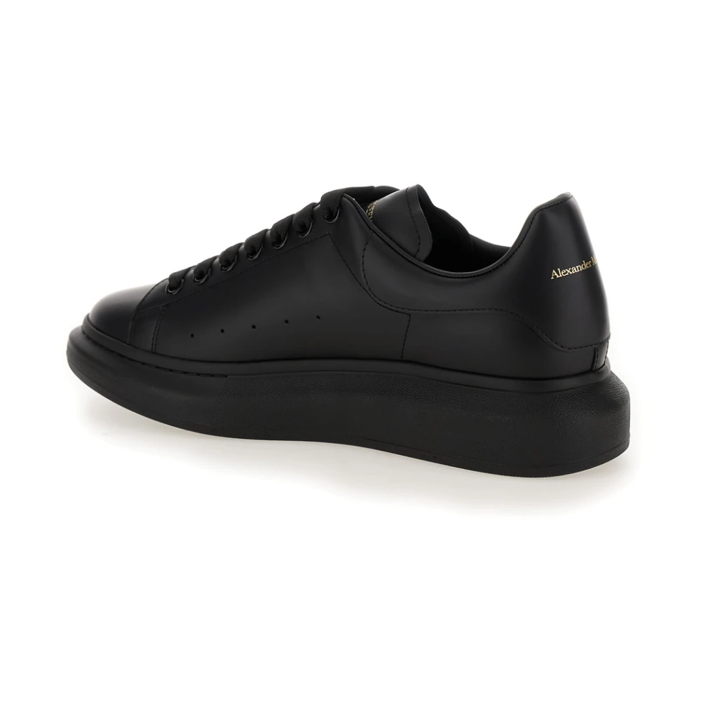 alexander mcqueen Zwarte Logo Sneakers met Oversized Zool Black Heren