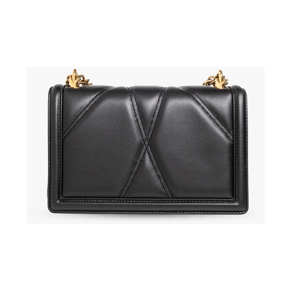 Dolce & Gabbana Medium Devotion Bag Black Dames