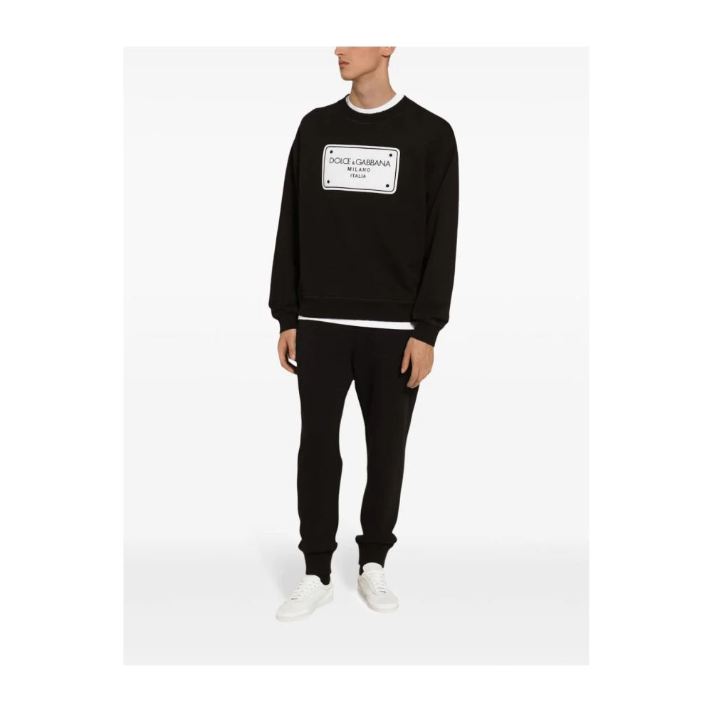 Dolce & Gabbana Zwarte Sweatshirt Aw24 Herenkleding Black Heren