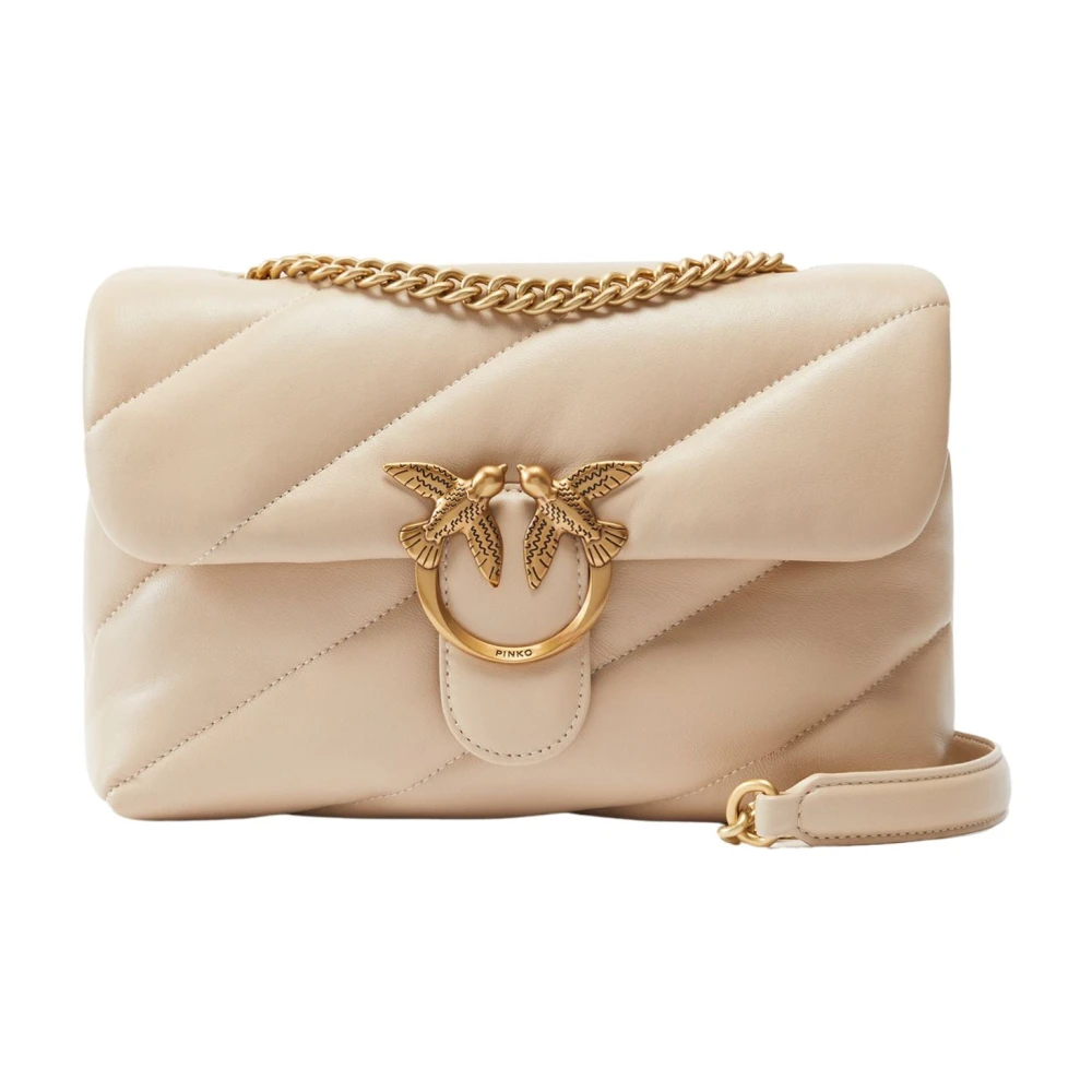 Pinko Women's Beige Love Puff Classic - Shoulder Bags - One Size - Bags