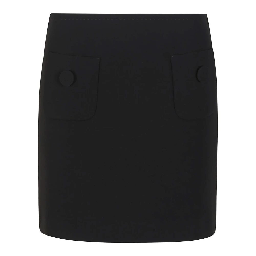 Max Mara Studio Zwarte Cady Mini Rok Ritssluiting Black Dames
