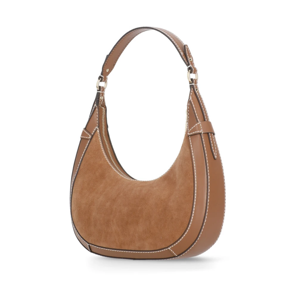 Michael Kors Bruine Suède Schoudertas Brown Dames
