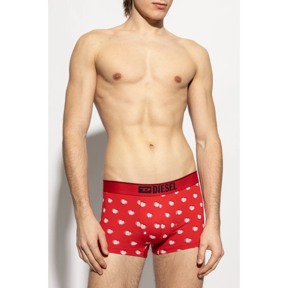 Diesel Gedrukte boxershorts Damien Boxers Red Heren