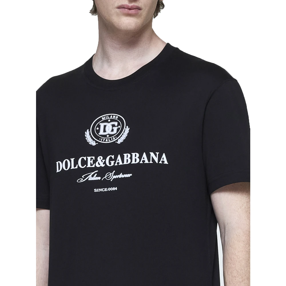Dolce & Gabbana Zwarte T-shirts en Polos Black Heren