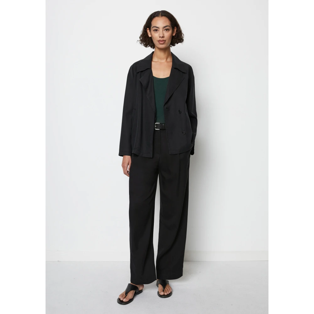 Marc O'Polo Caban jas relaxed Black Dames