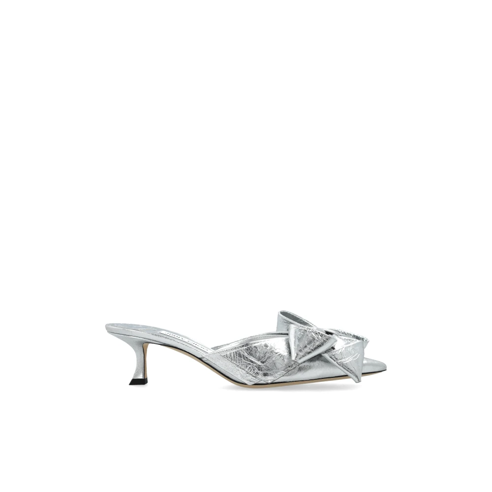 Jimmy Choo Women's Gray Heeled Mules Staz