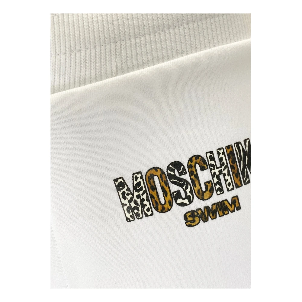 Moschino Witte Logo Track Pants voor Heren White Heren