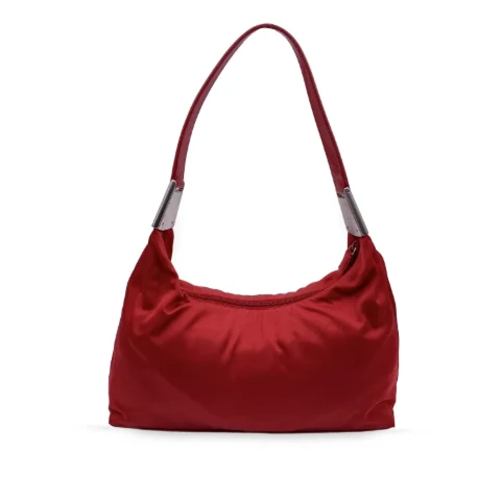 Prada Vintage Pre-owned Canvas prada-bags Red Dames