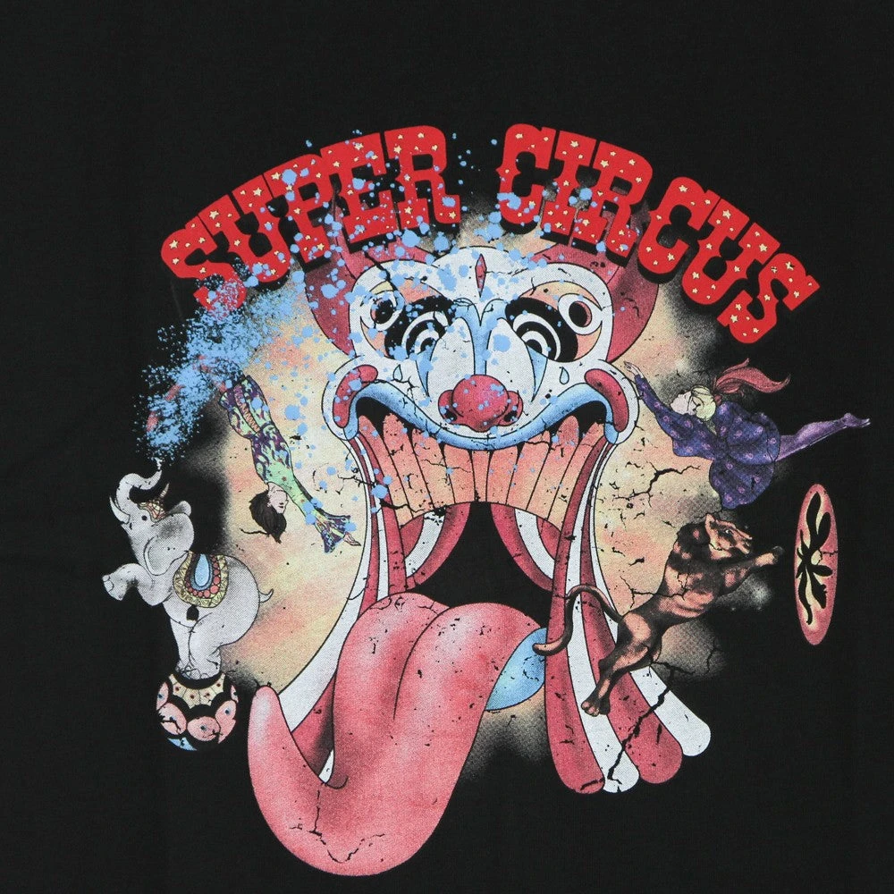 Vision OF Super Zwarte Tongue Print Tee Korte Mouw Black Heren