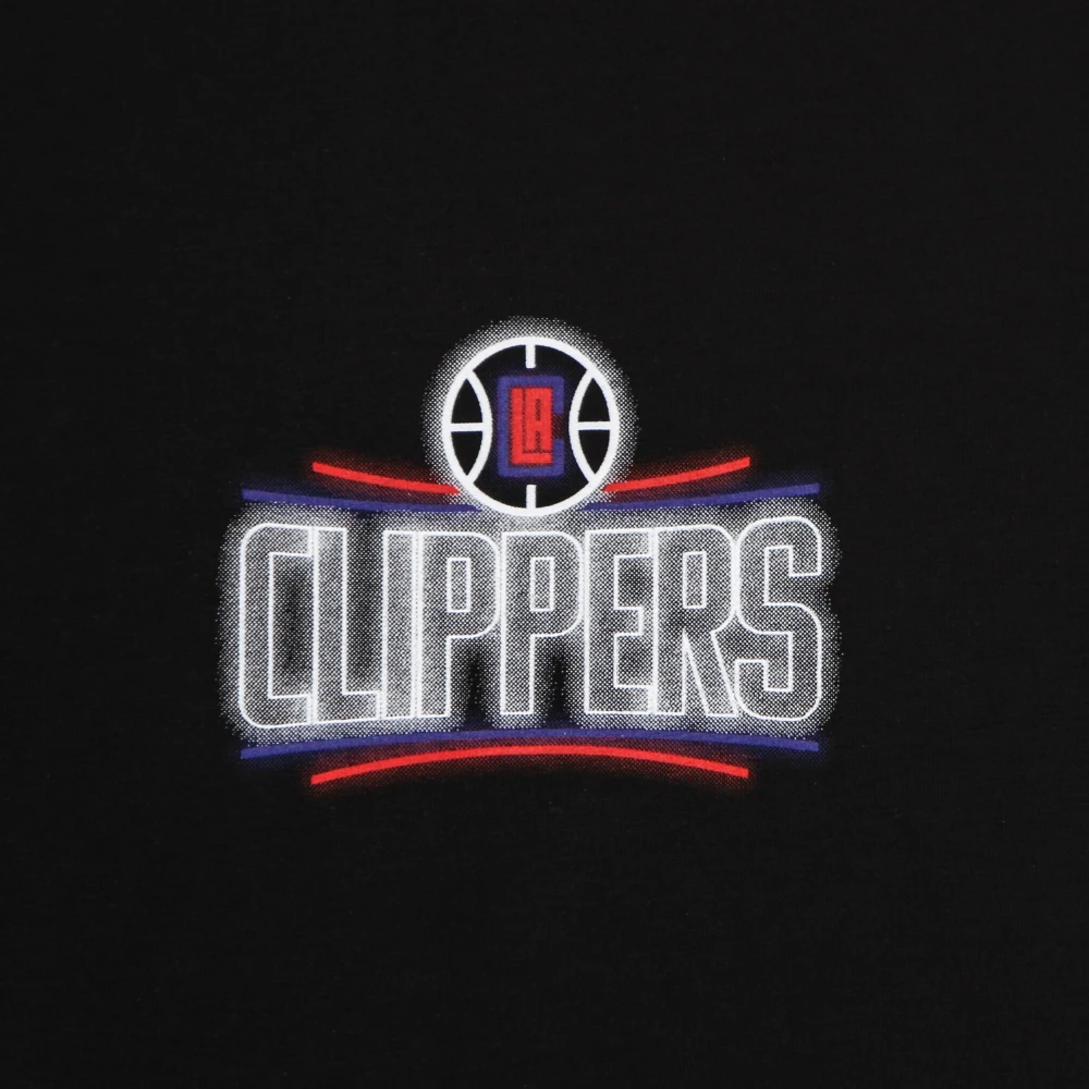 new era NBA Neon Tee Loscli Zwart Black Heren