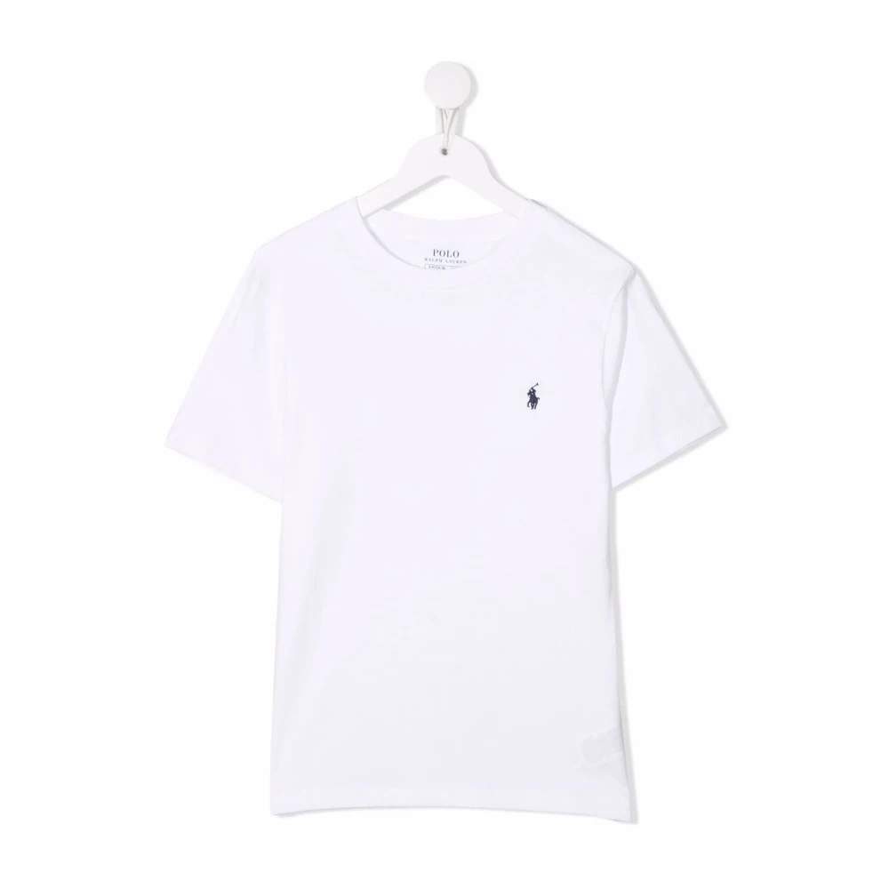 Polo Ralph Lauren Klassisk Vit T-shirt med Polo Pony White, Pojke