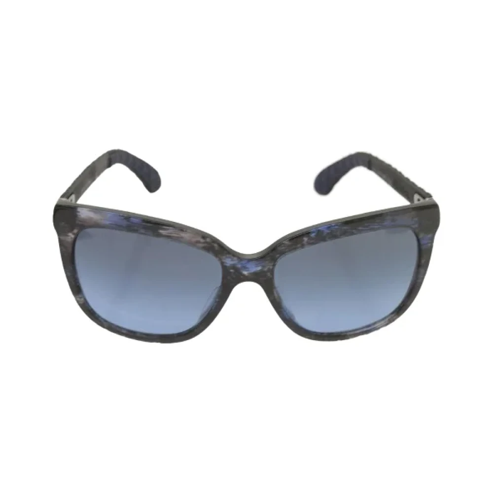 Chanel Vintage Pre-owned Plastic sunglasses Blue Dames