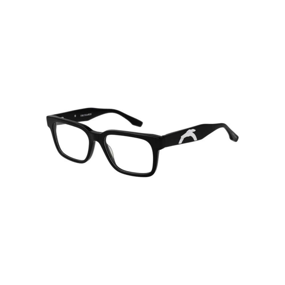 Trussardi Unisex Black Elegant Eyewear Frame - Glasses - One Size - Accessories