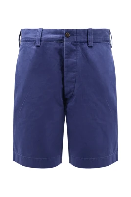 Pleated Twill Shorts