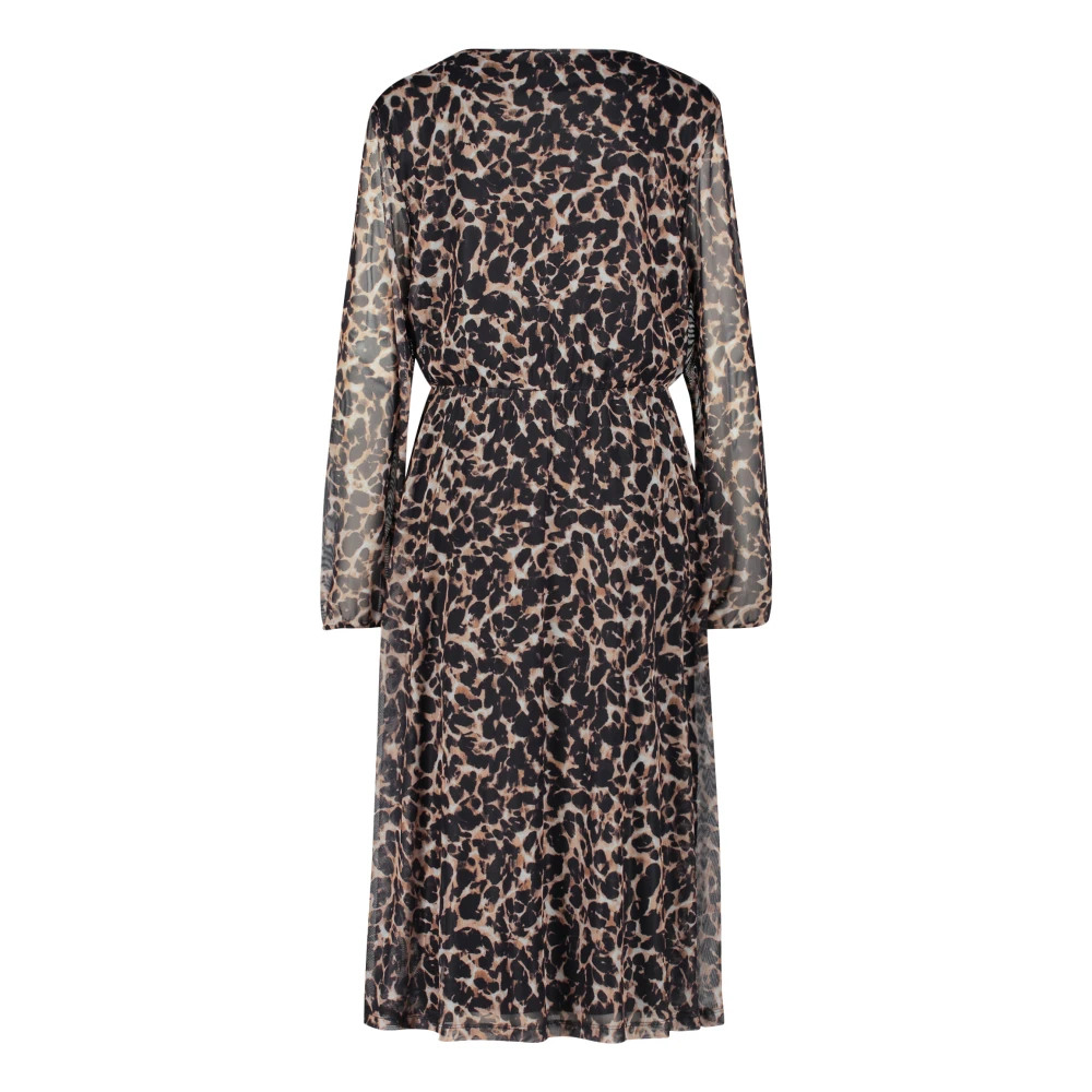 Betty & Co Midi jurk met V-hals Multicolor Dames