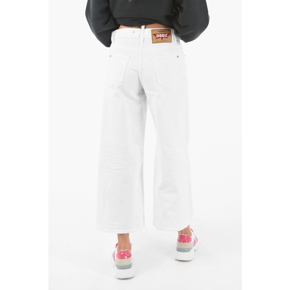 Dsquared2 Klassieke Vijf Zakken Broek White Dames