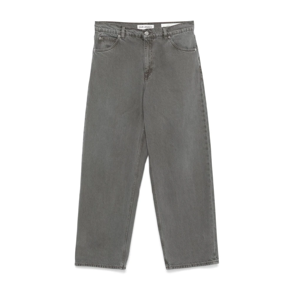 Our Legacy Wijde Pasvorm Aluminium Tint Jeans Gray Heren