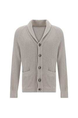 cardigan-a-cotes-col-chale