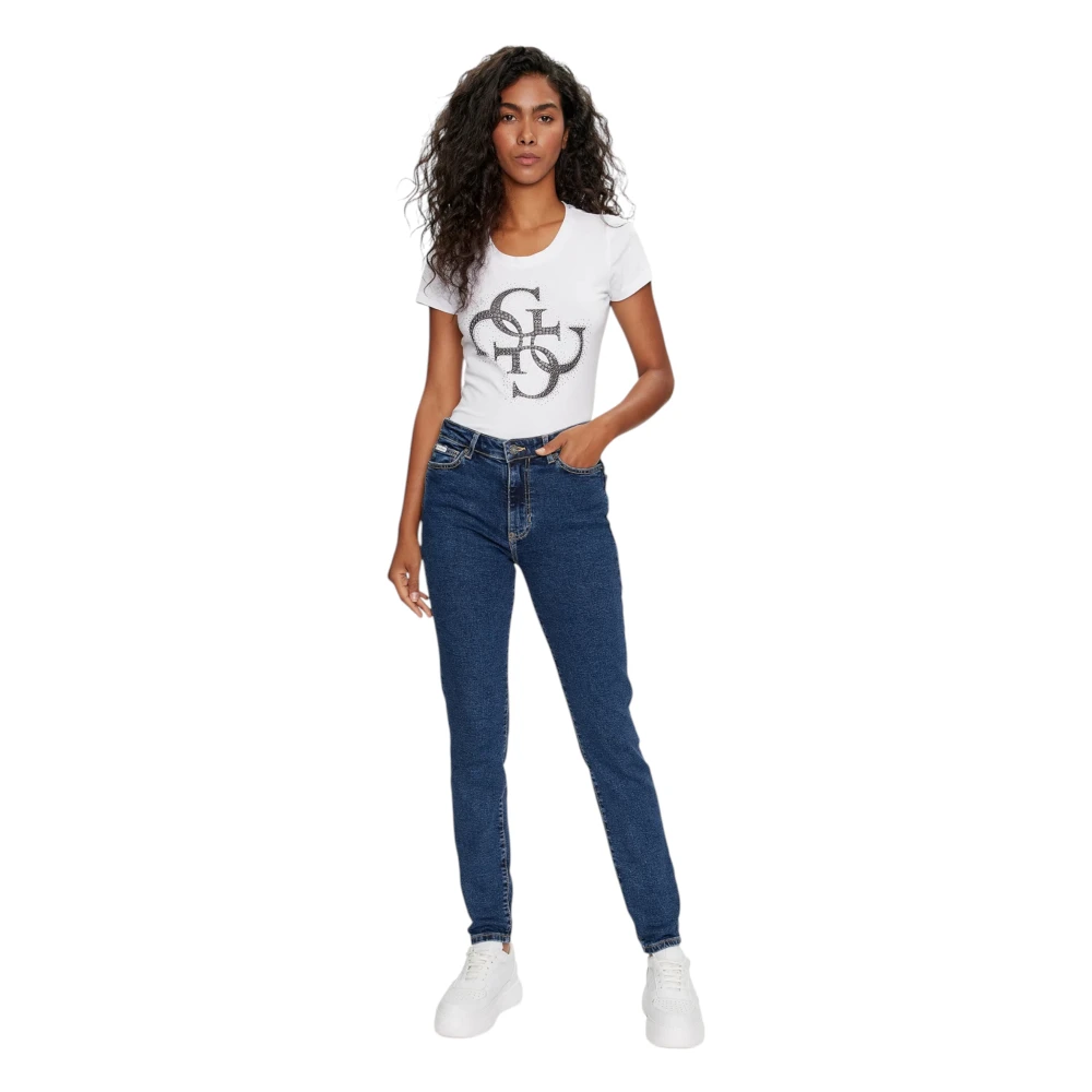 Guess Biologische skinny jeans Blue Dames