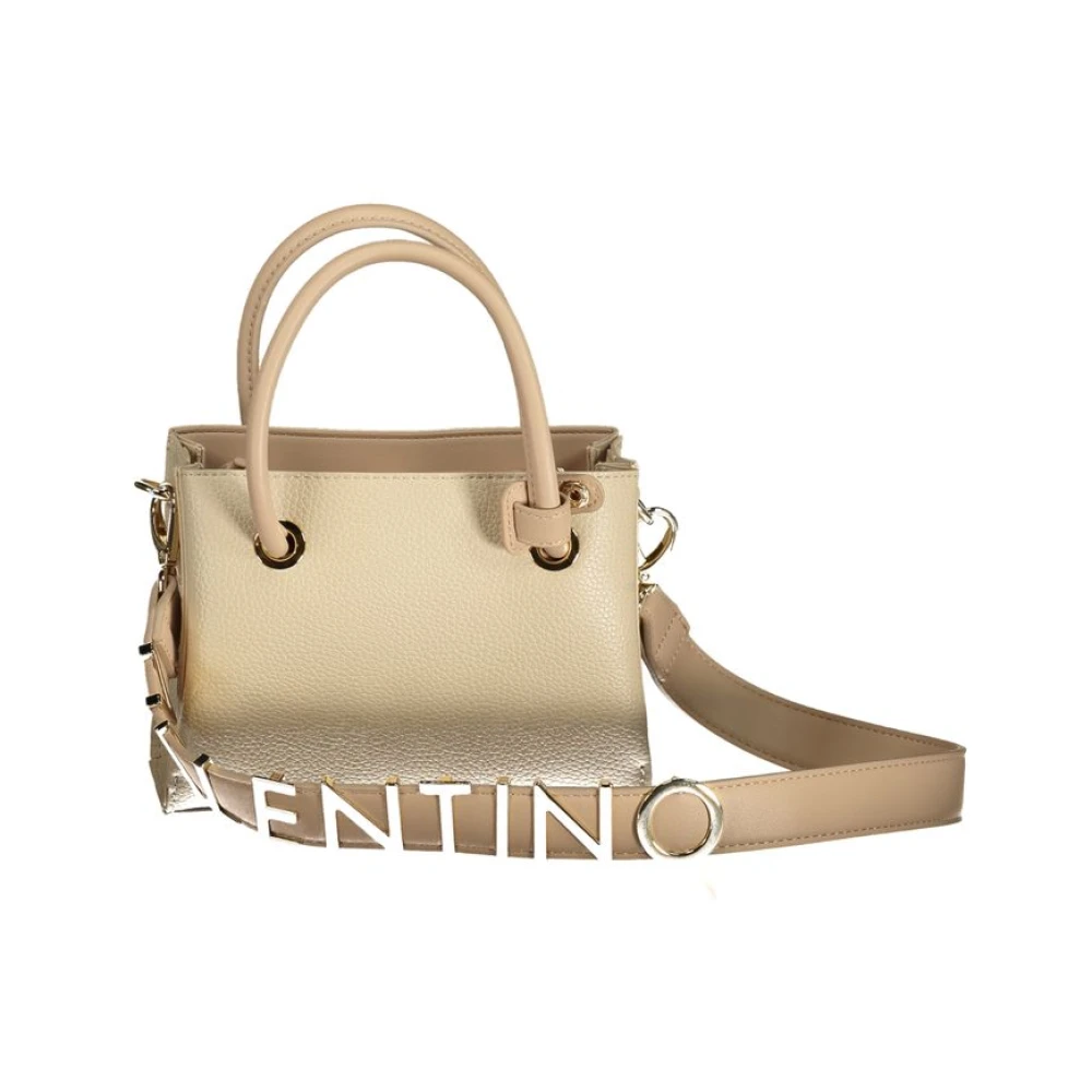 Valentino by Mario Valentino Beige Handtas met Meerdere Compartimenten en Verstelbare Banden Beige Dames