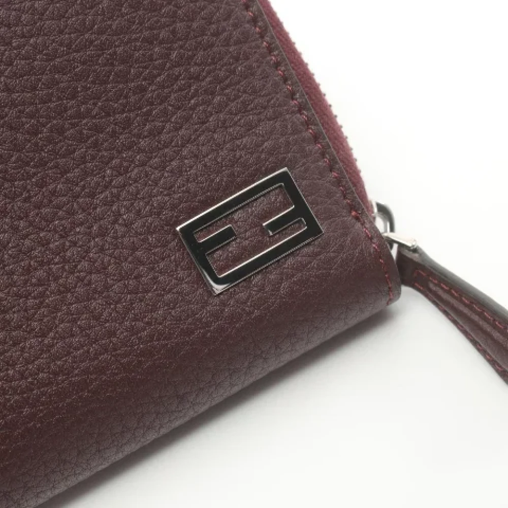 Fendi Vintage Pre-owned Leather wallets Brown Dames