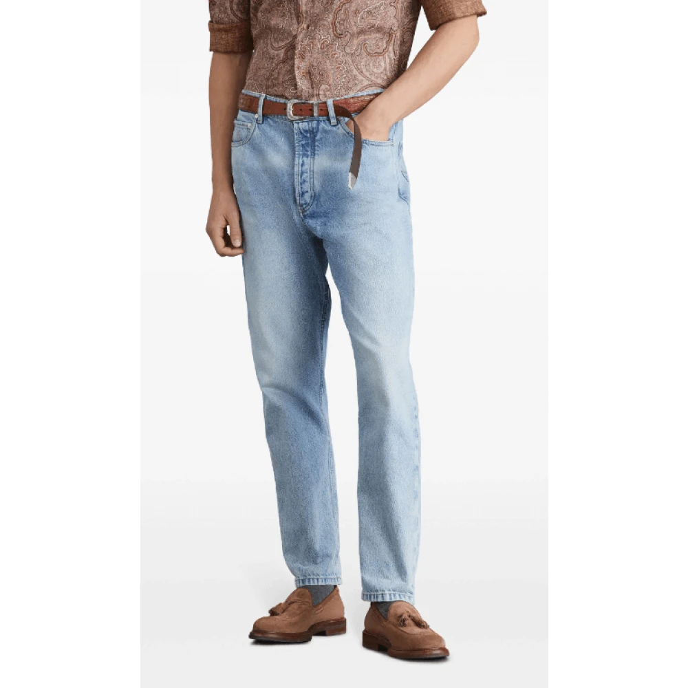 BRUNELLO CUCINELLI Slim-Fit Gewassen Denim Jeans Blue Heren