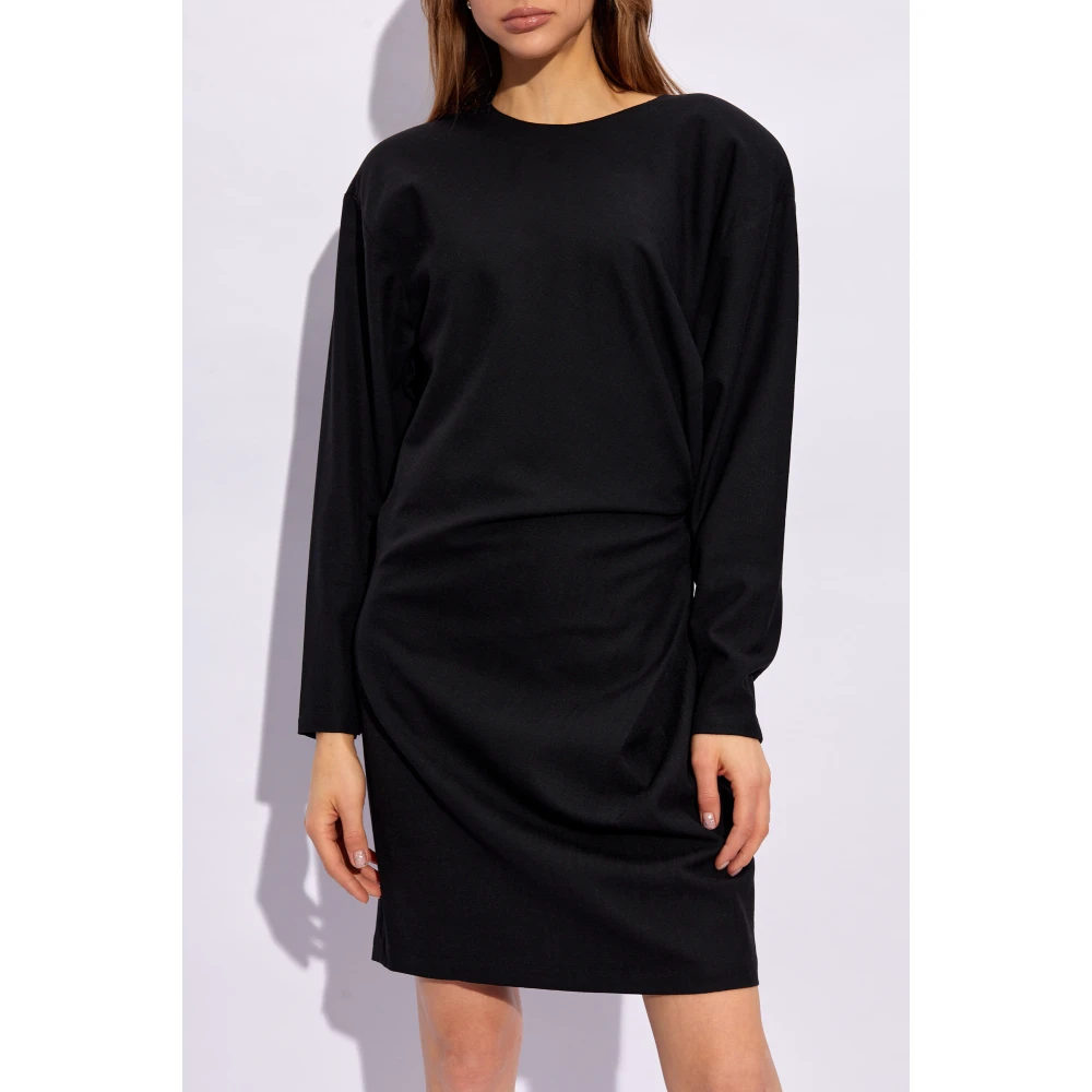 Aeron Rosamund gedrapeerde jurk Black Dames