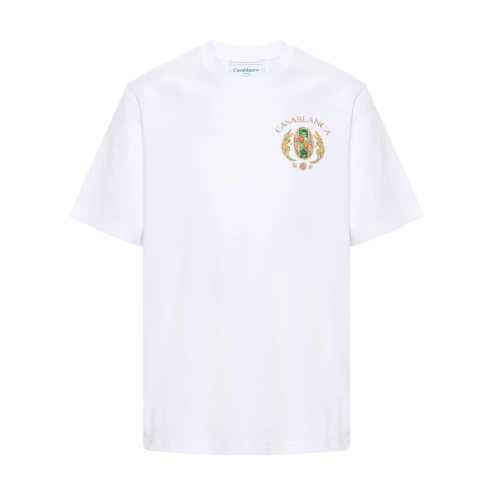 Casablanca Biologisch Katoenen T-shirts en Polos White Heren