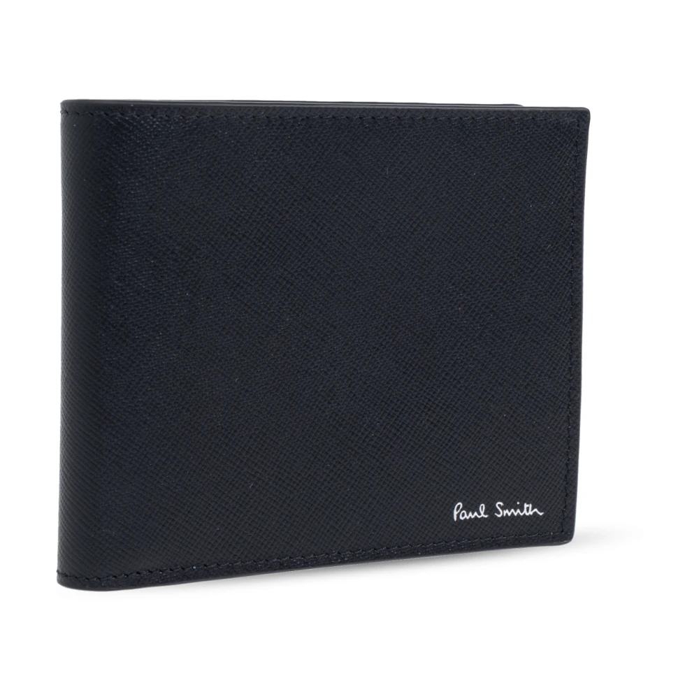 Paul Smith Portemonnee met logo Black Heren