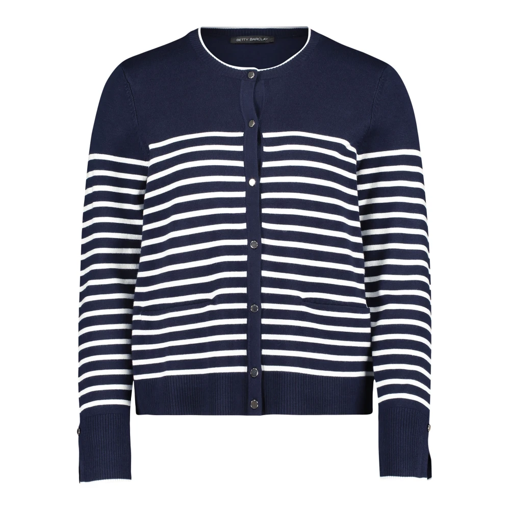 Betty Barclay Gestreepte Basic Vest Blue Dames