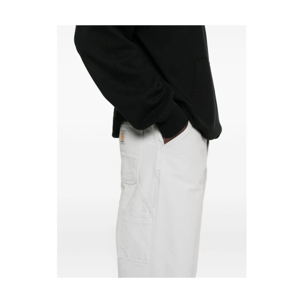 Carhartt WIP Grijze Canvas Straight Leg Broek Gray Heren