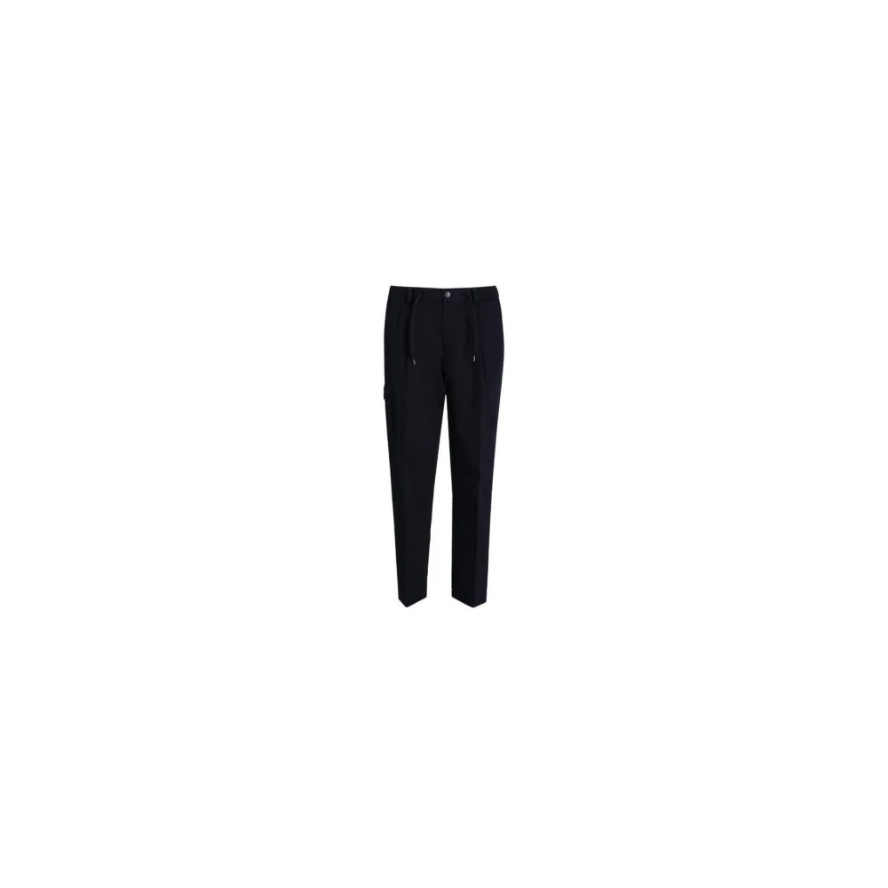 Herno Uomo Blu Resort Cargo Trousers
