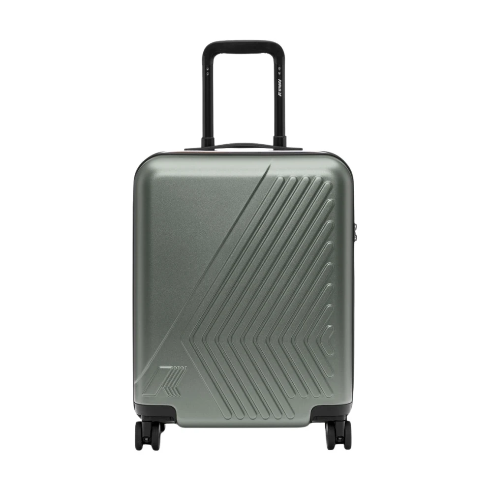 K-Way Unisex Green Eudoxie Cabin Suitcase - Cabin Bags - One Size - Suitcases