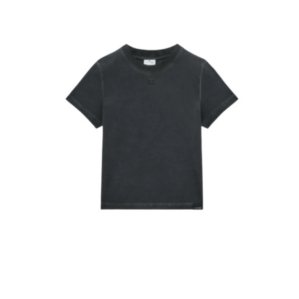 Courrèges Grijze Mode T-Shirt Luxe Black Dames