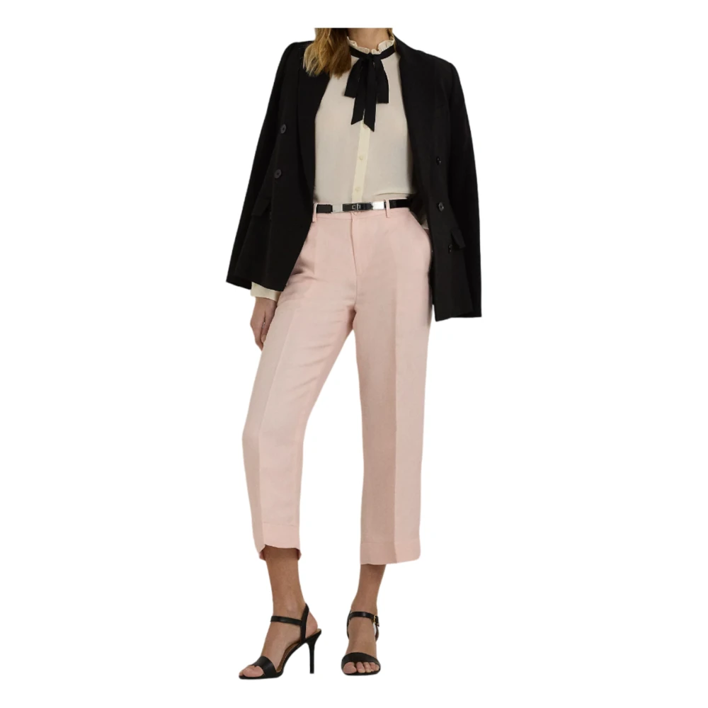 Ralph Lauren Cropped Trousers Pink Dames
