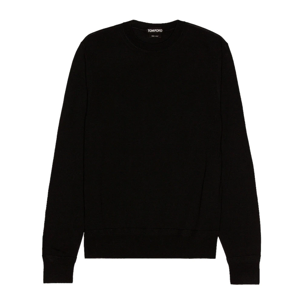 Tom Ford Luxe Cashmere Trui Black Heren