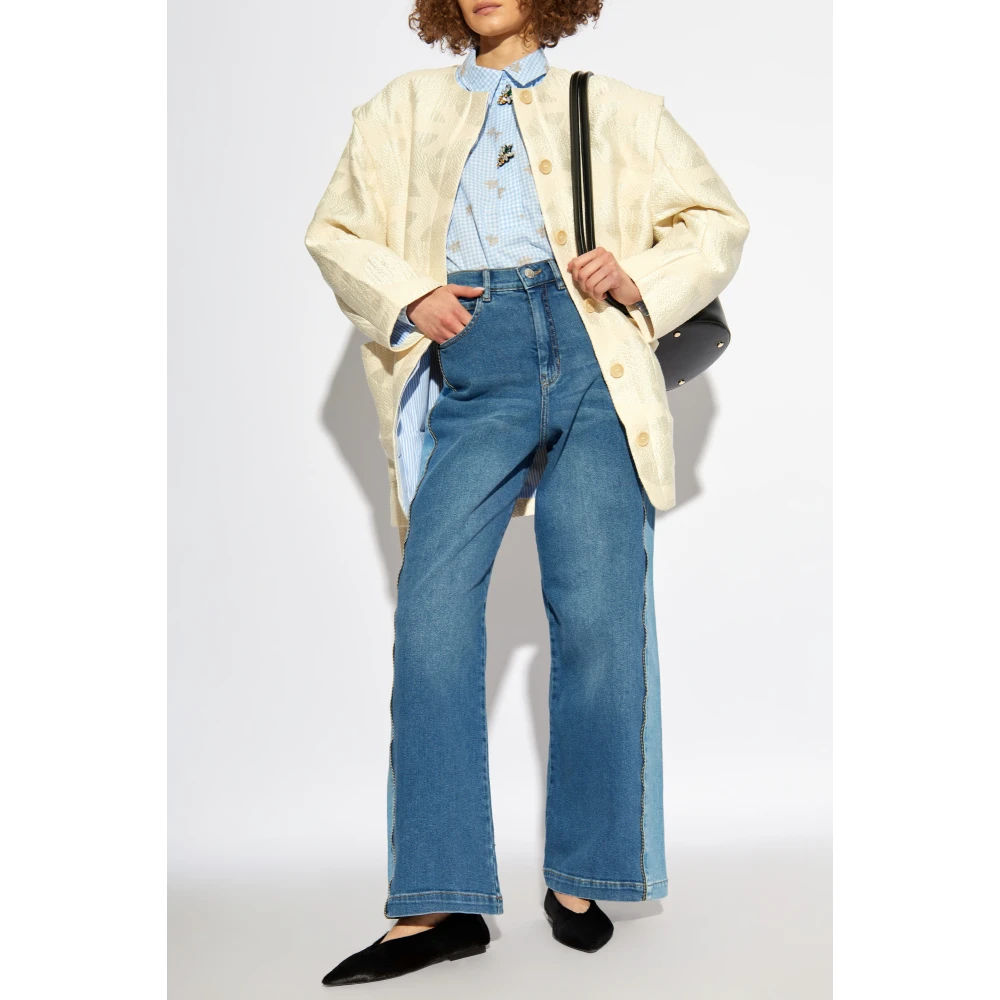 Munthe Jas met riem Beige Dames