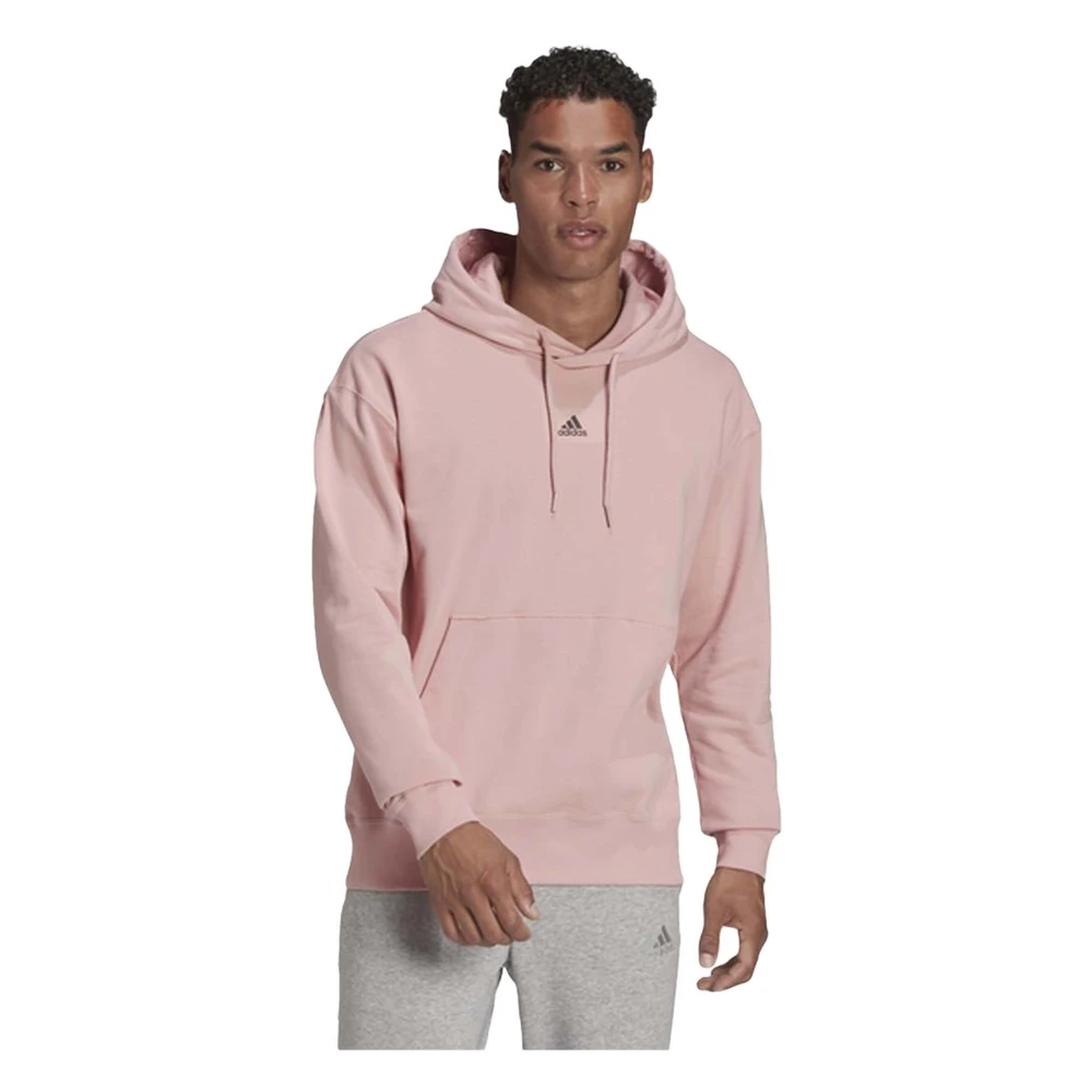 Adidas Essentials Feelvivid French Terry Hoodie Pink, Herr