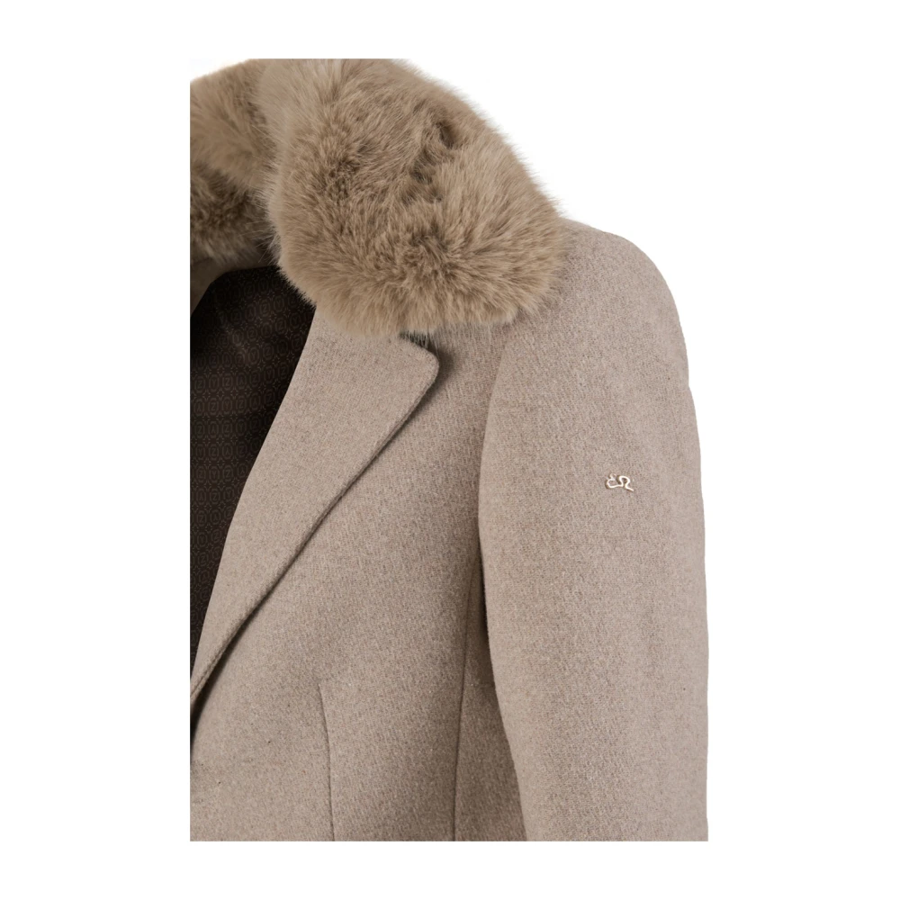 YES ZEE Elegante Duifgrijze Jas Gray Dames