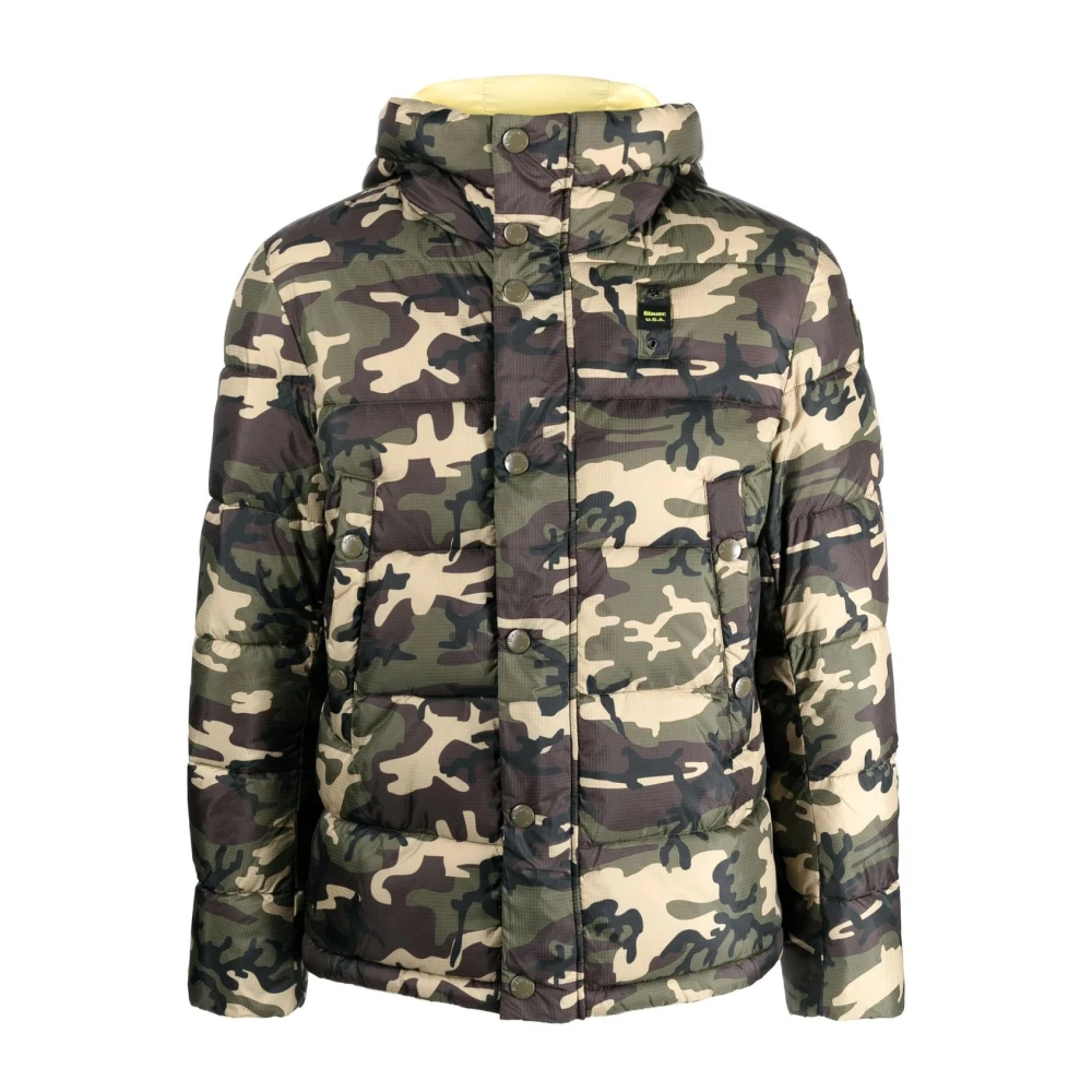 Blauer Men's Green Short Padded Jacket