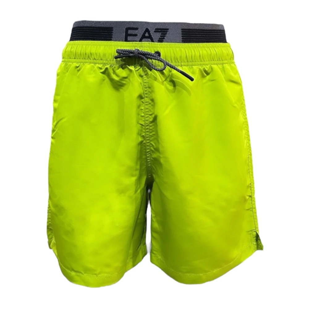 Emporio Armani Ea7 Men's Green Beachwear Gre By Ea7 - Beachwear - M - Swimwear