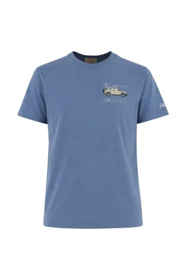 Broderad bomulls-T-shirt
