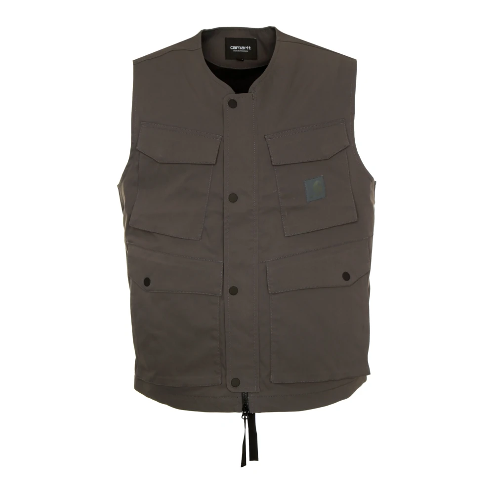 Carhartt WIP Grijze Jassen met Reflecterend Label Gray Heren