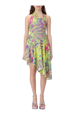 colorful-halter-mini-dress